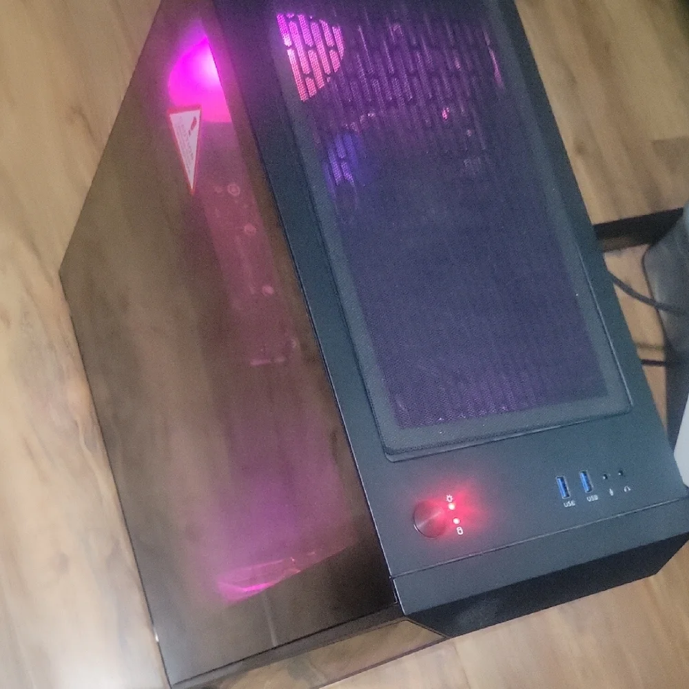 LED Gaming PC Tower with USB Ports
